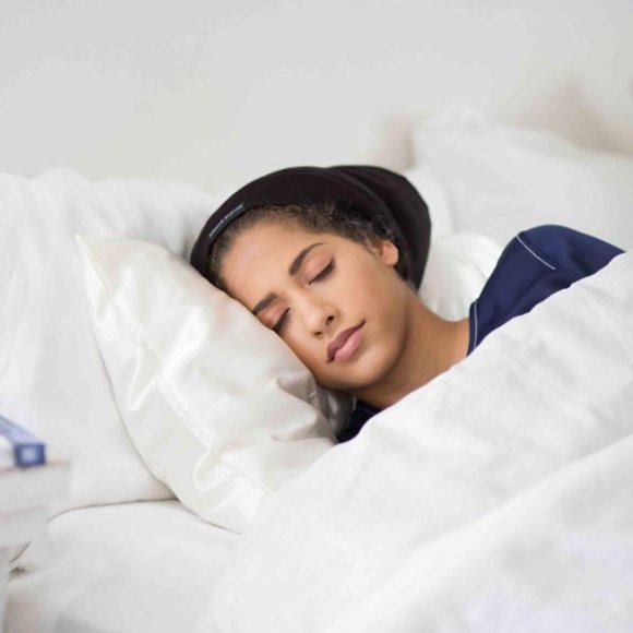 GRACE ELEYAE The Slap Satin-lined Cap Bonnet Black - Picture 2 of 5